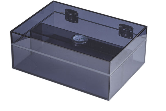 Visol Leo Transparent Navy Blue Humidor - Holds 50 Cigars - Wine Cooler City