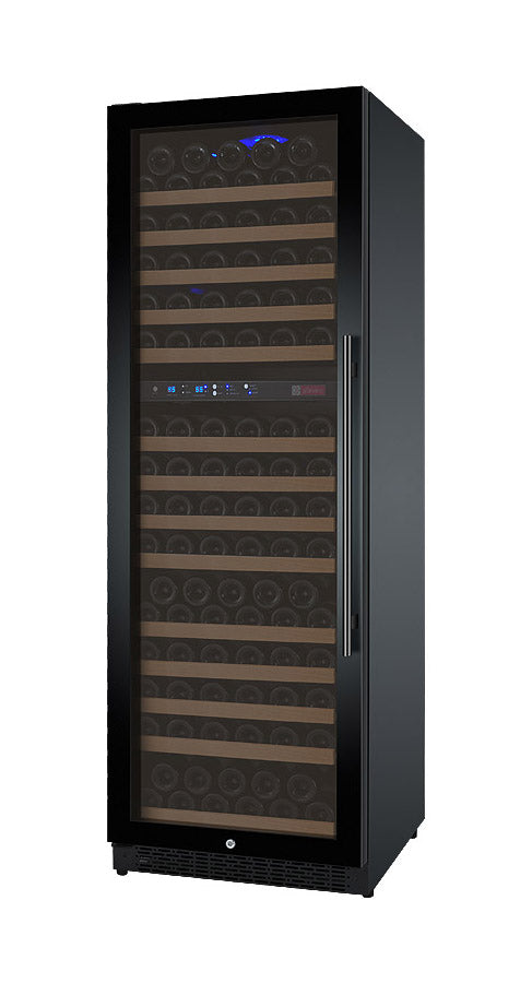Allavino 24" Wide FlexCount II Tru-Vino 172 Bottle Dual Zone Black Left Hinge Wine Refrigerator - VSWR172-2BL20