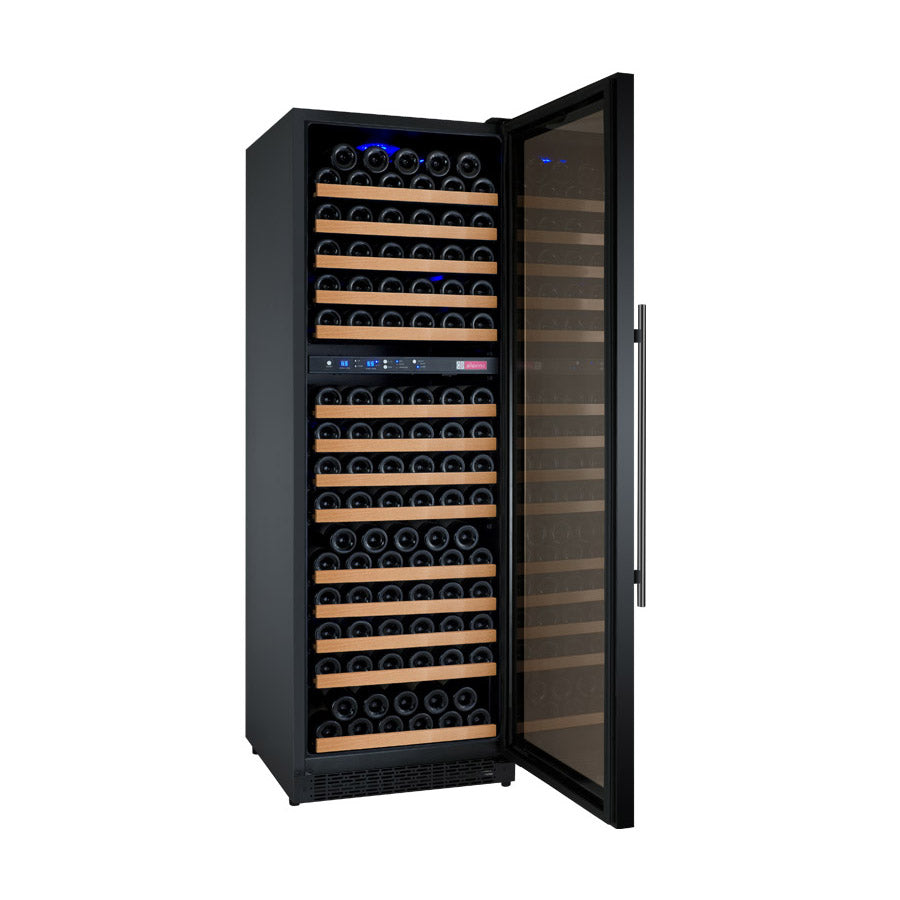 Allavino 24" Wide FlexCount II Tru-Vino 172 Bottle Dual Zone Black Right Hinge Wine Refrigerator - VSWR172-2BR20