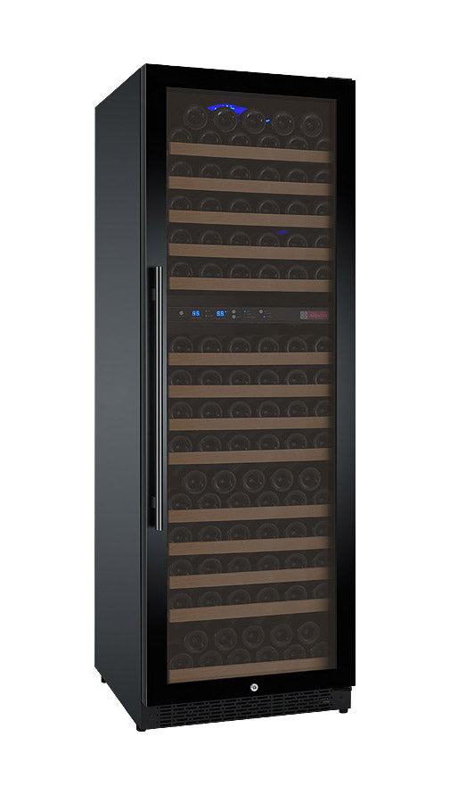 Allavino 24" Wide FlexCount II Tru-Vino 172 Bottle Dual Zone Black Right Hinge Wine Refrigerator - VSWR172-2BR20