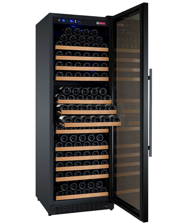 Allavino 24" Wide FlexCount II Tru-Vino 177 Bottle Single Zone Black Right Hinge Wine Refrigerator - VSWR177-1BR20