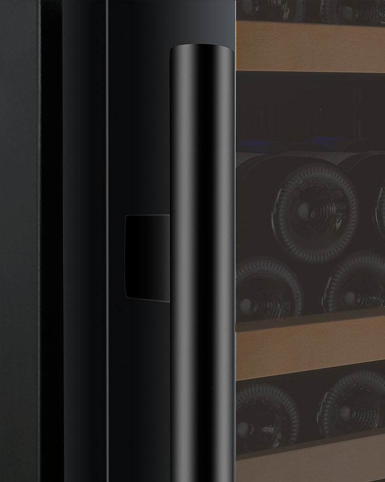 Allavino 24" Wide FlexCount II Tru-Vino 177 Bottle Single Zone Black Right Hinge Wine Refrigerator - VSWR177-1BR20