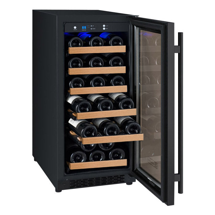 Allavino 15" Wide FlexCount II Tru-Vino 30 Bottle Single Zone Black Wine Refrigerator - VSWR30-1BR20