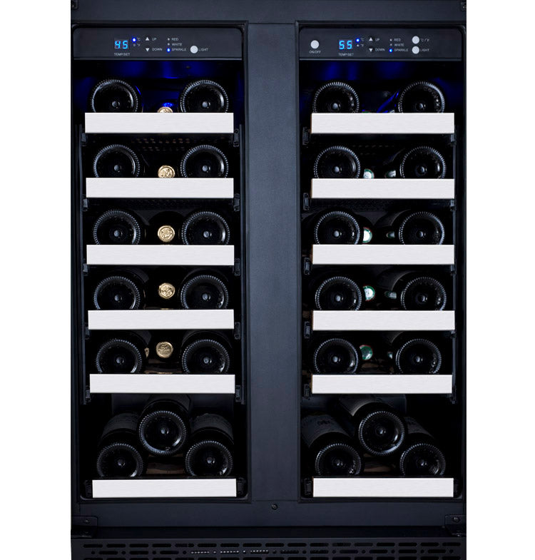 Allavino 24" Wide FlexCount II Tru-Vino 36 Bottle Dual Zone Stainless Steel Wine Refrigerator - VSWR36-2SF20