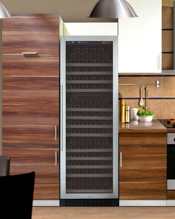 Allavino 24" Wide FlexCount II Tru-Vino 177 Bottle Single Zone Stainless Steel Right Hinge Wine Refrigerator - VSWR177-1SR20