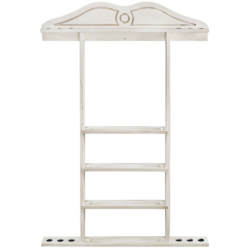 RAM Game Room - Wall Cue Rack - Antique White - WR1 AW