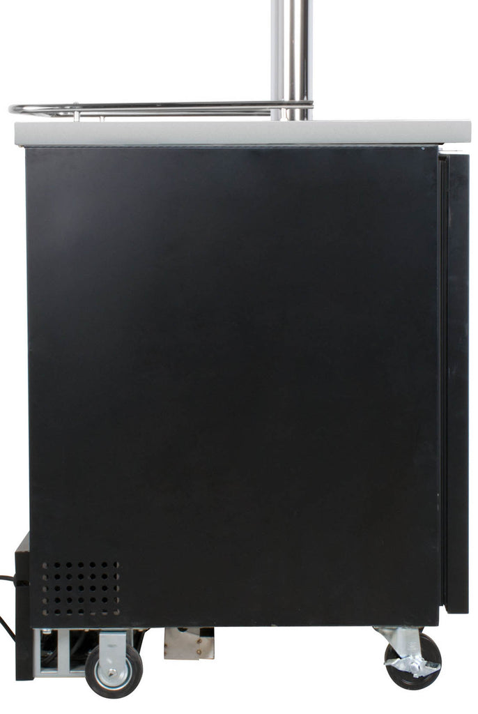 Kegco 24" Wide Single Tap Commercial Black Kegerator - XCK-1B