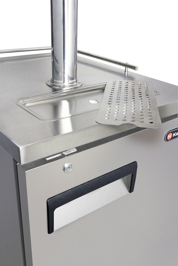 Kegco 24" Wide Single Tap All Stainless Steel Commercial Kegerator - XCK-1S