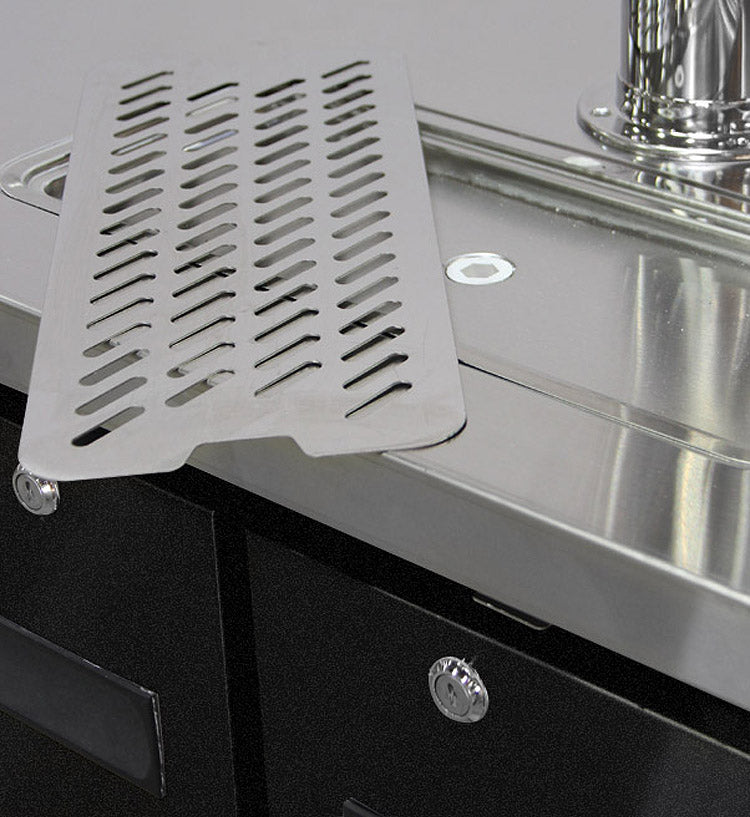 Kegco 49" Wide Dual Tap Black Commercial Kegerator Model: XCK-2448B