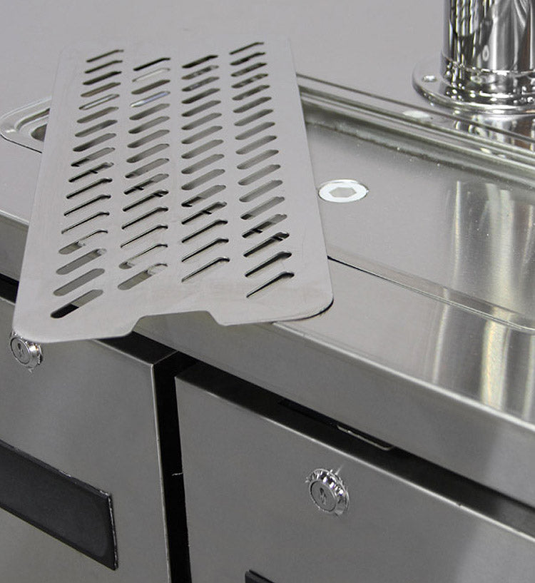 Kegco 49" Wide Dual Tap All Stainless Steel Commercial Kegerator Model: XCK-2448S