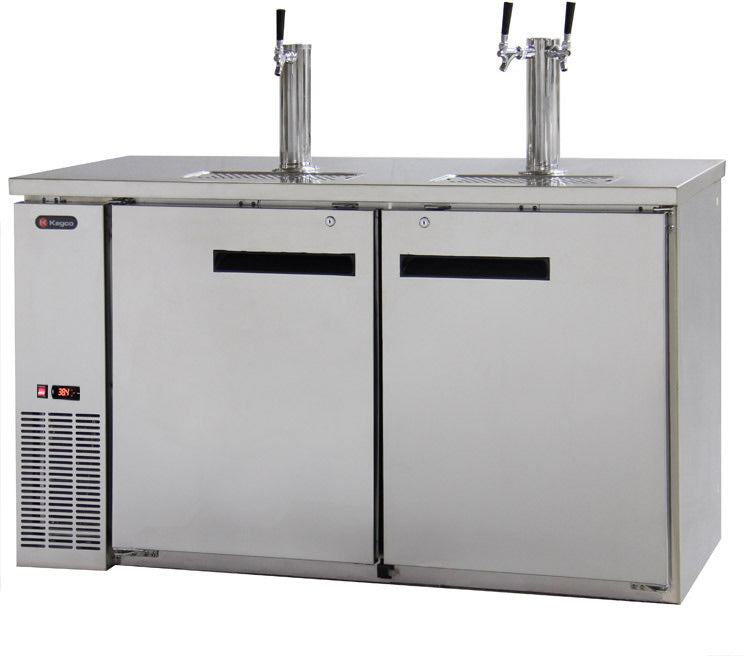 Kegco 61" Wide Triple Tap Stainless Steel Commercial Kegerator Model: XCK-2460S