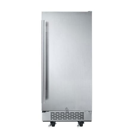 Avallon 15 Inch Wide 3.3 Cu.Ft. Energy Efficient Outdoor Approved Beverage Center with LED Lighting - AFR151SSODRH - Wine Cooler City