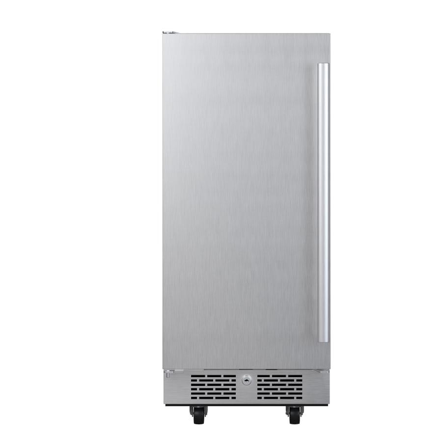 Avallon 15 Inch Wide 3.3 Cu. Ft. Outdoor Compact Refrigerator with LED Lighting and Left Swing Door Model:AFR152SSODLH