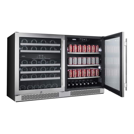 Avallon Built-In 48 Inch Wide 46 Bottle Capacity Wine Cooler with Door Locks and 3 Cooling Zones - AWBV46152 - Wine Cooler City