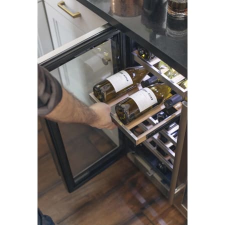 Avallon 15 Inch Wide 23 Bottle Capacity Dual Zone Wine Cooler with Left Swing Door - AWC151DBLSS