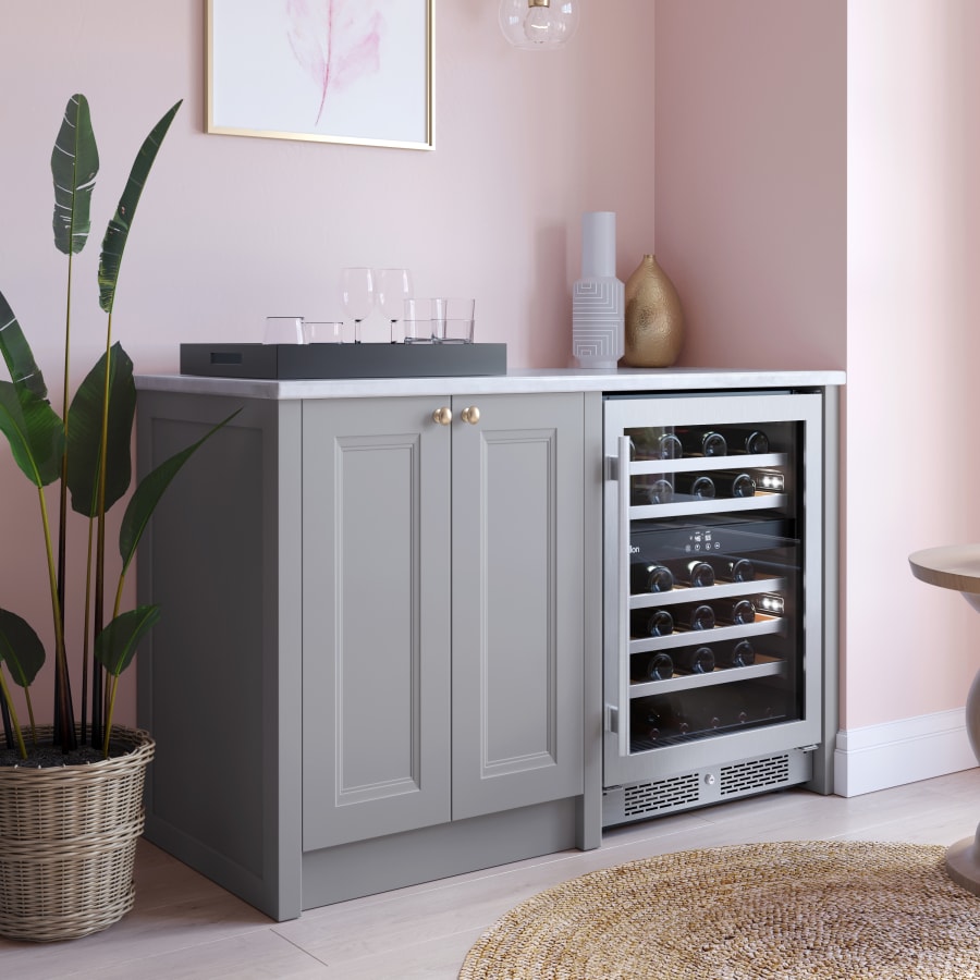 Avallon 24 Inch Wide 46 Bottle Capacity Dual Zone Wine Cooler with Right Swing Door - AWC242DZRH