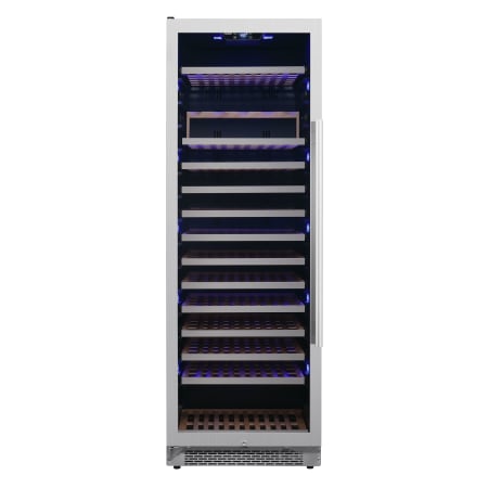 Avallon 24 Inch Wide 151 Bottle Capacity Built-In or Free Standing Single Zone Wine Cooler with Interior Lighting - AWC242TSZLH - Wine Cooler City