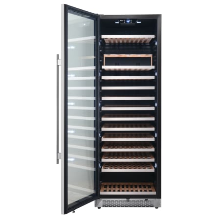 Avallon 24 Inch Wide 151 Bottle Capacity Built-In or Free Standing Single Zone Wine Cooler with Interior Lighting - AWC242TSZLH - Wine Cooler City