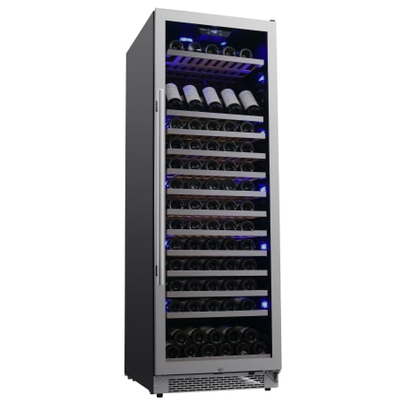 Avallon 24 Inch Wide 151 Bottle Capacity Built-In or Free Standing Single Zone Wine Cooler with Interior Lighting - AWC242TSZRH - Wine Cooler City