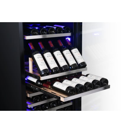 Avallon 24 Inch Wide 151 Bottle Capacity Built-In or Free Standing Single Zone Wine Cooler with Interior Lighting - AWC242TSZRH - Wine Cooler City
