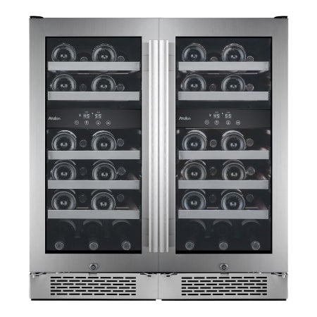 Avallon Built-In 30 Inch Wide 46 Bottle Capacity Wine Cooler with Door Locks and 4 Cooling Zones - AWC151DZDUAL - Wine Cooler City