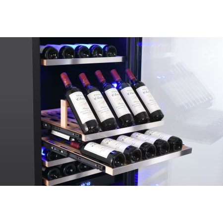 Avallon 24 Inch Wide 141 Bottle Capacity Built-In or Free Standing Dual Zone Wine Cooler with Interior Lighting - AWC242TDZRH - Wine Cooler City