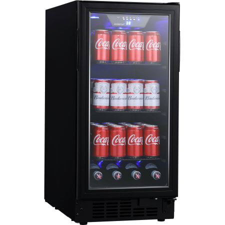 EdgeStar 15 Inch Wide 80 Can Built-In Beverage Center with Slim Design - BBR901BL - Wine Cooler City