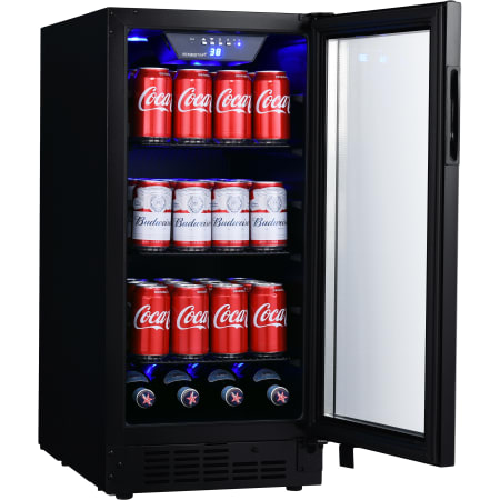 EdgeStar 15 Inch Wide 80 Can Built-In Beverage Center with Slim Design - BBR901BL - Wine Cooler City