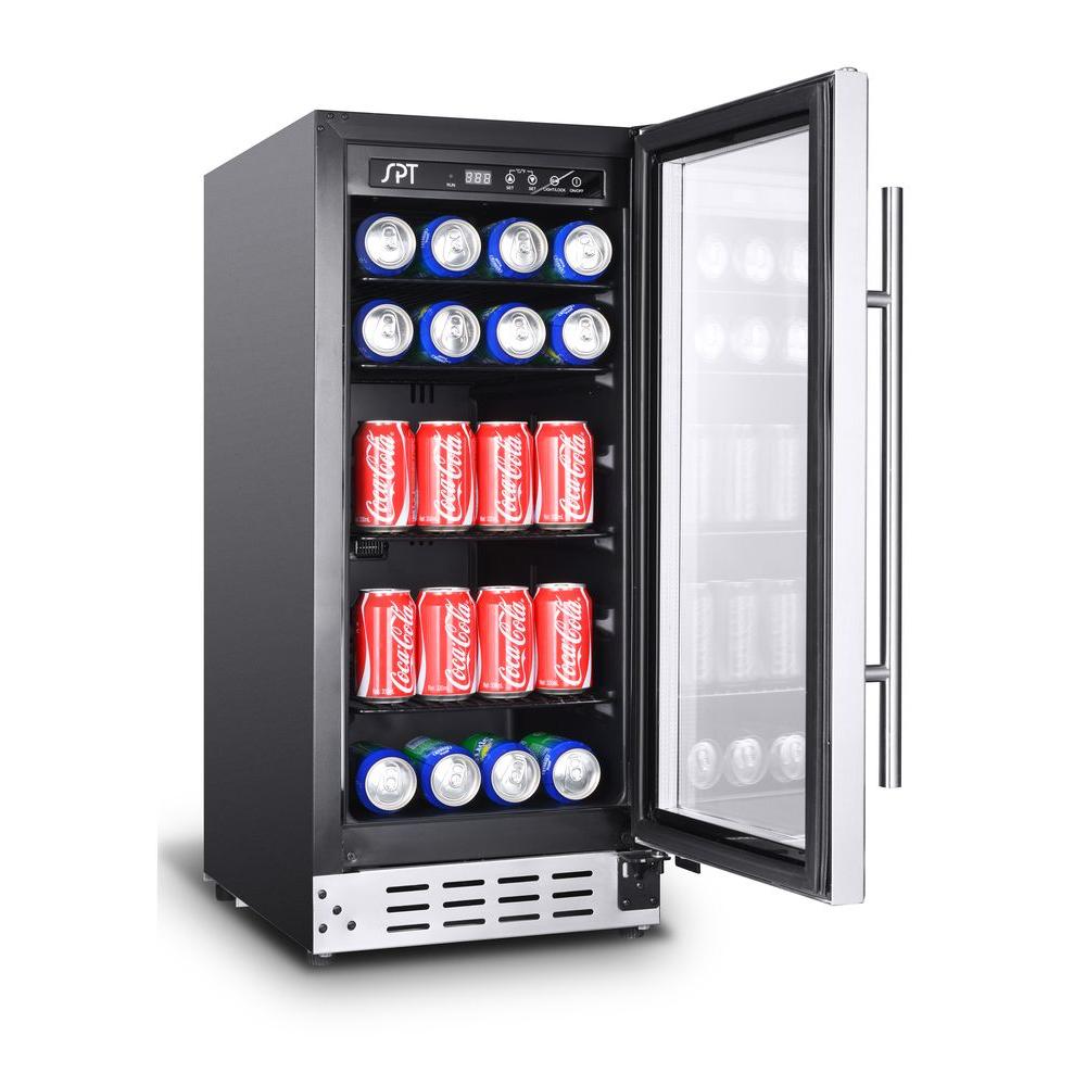 SPT 92-can Under-Counter Beverage Cooler (Commercial Grade) - BC-92US - Wine Cooler City