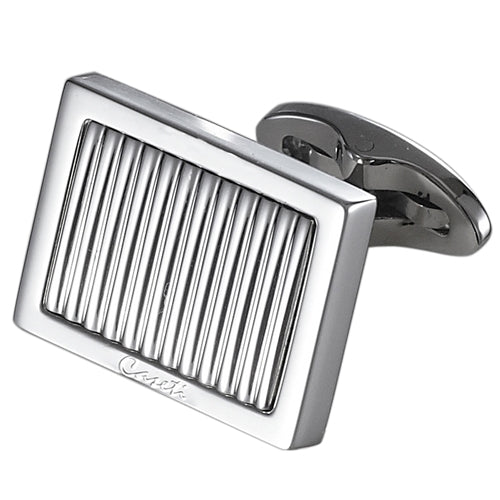 Caseti Thomas Lined Stainless Steel Cufflinks - Wine Cooler City