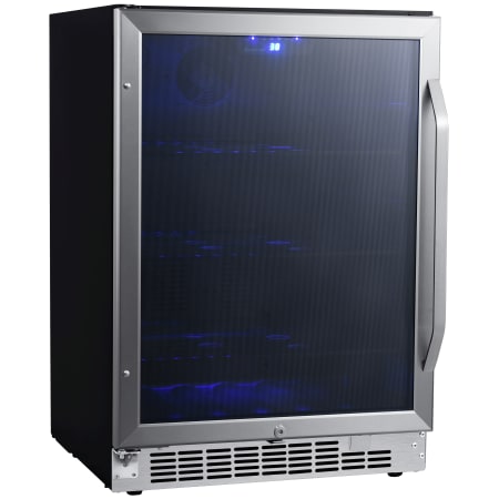 EdgeStar 24 Inch Wide 142 Can Built-In Beverage Cooler with Tinted Door and LED Lighting - CBR1502SG - Wine Cooler City