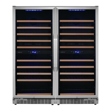 EdgeStar 48 Inch Wide 202 Bottle Capacity Built-In or Free Standing Wine Cooler - CWR1102DZDUAL
