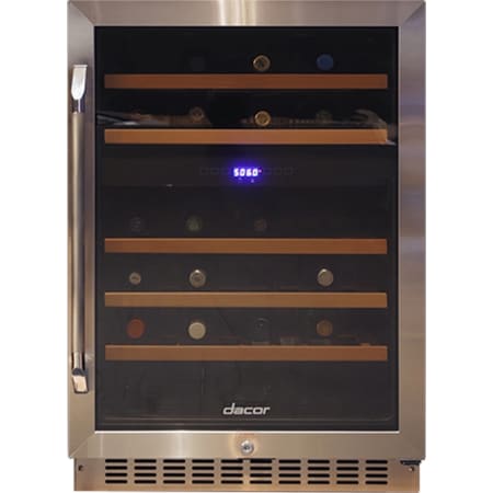 Dacor 24 Inch Wide Heritage 46 Bottle Capacity Built-In Wine Cooler with Single Zone and Right Handed Door - HWC241R - Wine Cooler City