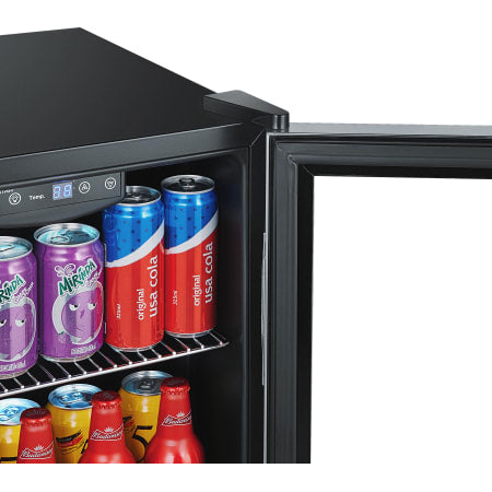 EdgeStar 18 Inch Wide 52 Can Capacity Extreme Cool Beverage Center - BWC71SS - Wine Cooler City