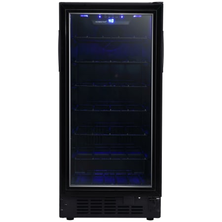 EdgeStar15 Inch Wide 30 Bottle Built-In Single Zone Wine Cooler with Reversible Door and LED Lighting - BWR301BL - Wine Cooler City