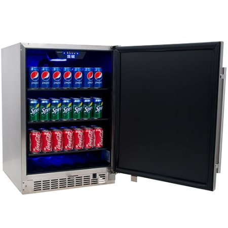 EdgeStar 142 Can Stainless Steel Outdoor Beverage Cooler - CBR1501SSOD - Wine Cooler City