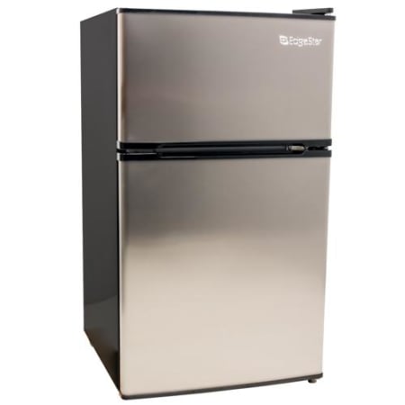 Edgestar 19 Inch Wide 3.1 Cu. Ft. Energy Star Rated Fridge/Freezer with Interior Lighting - CRF321SS - Wine Cooler City