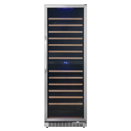 EdgeStar 24 Inch Wide 141 Bottle Capacity Built-In or Free Standing Dual Zone Wine Cooler with Interior Lighting - CWR1552DZ - Wine Cooler City