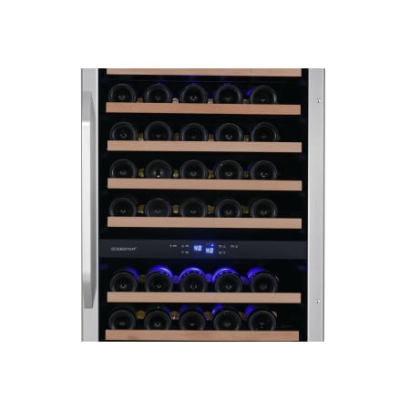 EdgeStar 24 Inch Wide 141 Bottle Capacity Built-In or Free Standing Dual Zone Wine Cooler with Interior Lighting - CWR1552DZ - Wine Cooler City
