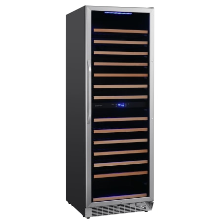 EdgeStar 24 Inch Wide 141 Bottle Capacity Built-In or Free Standing Dual Zone Wine Cooler with Interior Lighting - CWR1552DZ - Wine Cooler City