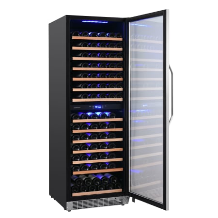 EdgeStar 24 Inch Wide 141 Bottle Capacity Built-In or Free Standing Dual Zone Wine Cooler with Interior Lighting - CWR1552DZ - Wine Cooler City
