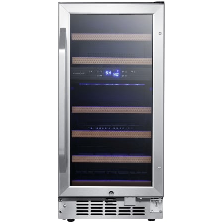 EdgeStar 15 Inch Wide 26 Bottle Built-In Dual Zone Wine Cooler with Reversible Door and LED Lighting - CWR263DZ - Wine Cooler City