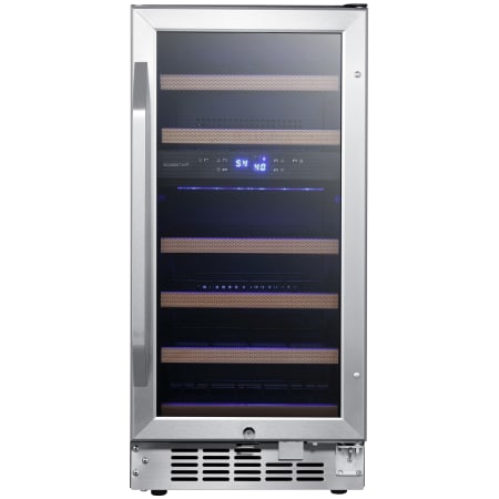 EdgeStar 15 Inch Wide 26 Bottle Built-In Dual Zone Wine Cooler with Reversible Door and LED Lighting - CWR263DZ - Wine Cooler City