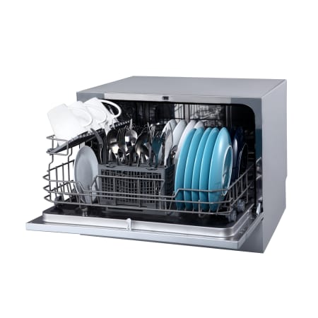 EdgeStar 22 Inch Wide 6 Place Setting Energy Star Rated Countertop Dishwasher - DWP62WH - Wine Cooler City