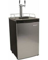 Edgestar 20 Inch Wide Dual Tap Kegerator for Full Size Kegs with Ultra Low Temp - KC2000TWIN - Stainless Steel - Wine Cooler City