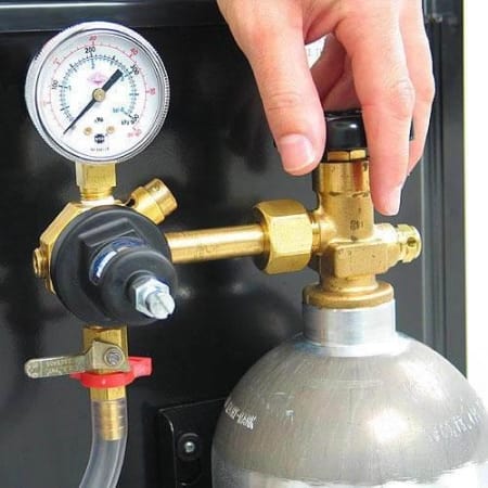 EdgeStar 20 Inch Wide Dual Tap Kegerator with Kegs with Home Brew Taps and Ultra Low Temp - KC2000SSTWINHBKG