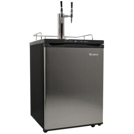 EdgeStar 24 Inch Wide Free Standing Dual Tap Cold Brew Coffee Kegerator with Deep Chill - KC3000SSTWINCAFE