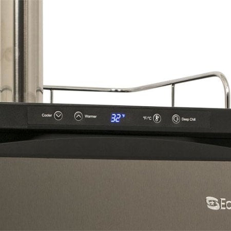 EdgeStar 24 Inch Wide Triple Tap Kegerator with Digital Display for Full Size Kegs - KC3000SSTRIP - Wine Cooler City