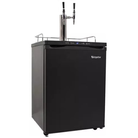 EdgeStar 24 Inch Wide Free Standing Dual Tap Cold Brew Coffee Kegerator with Deep Chill - KC3000TWINCAFE
