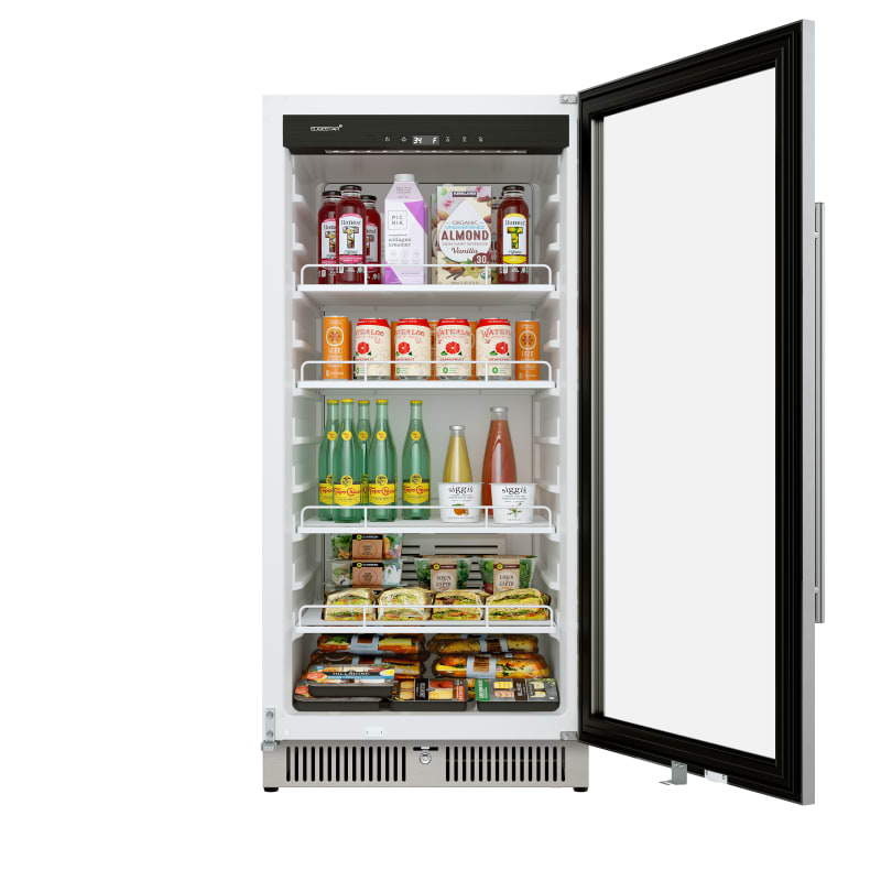 EdgeStar 24 Inch Wide 9.53 Cu. Ft. Commercial Beverage Merchandiser With Temperature Alarm and Reversible Door - VBM91SS